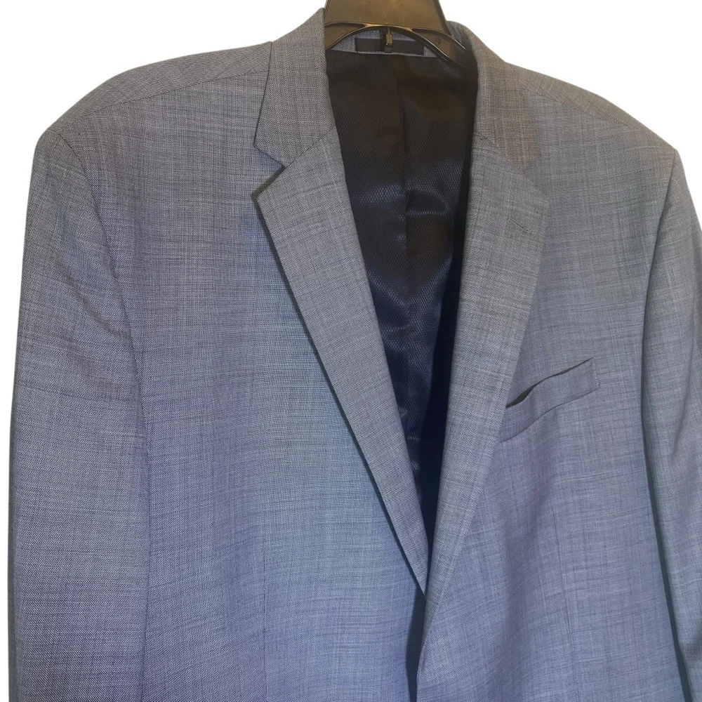 KENNETH COLE  New York  Men's size 46L Gray wool blend Suit/Sport Coat Blazer